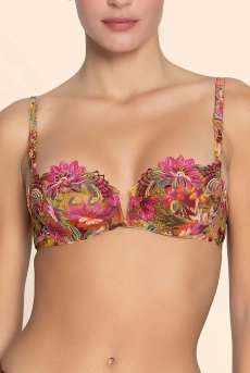 画像6: ACJ3037-FE｜Linge J37｜3/4パットなしブラ プリント｜Lise Charmel リズシャルメル【サイズ交換NG】【クーポン対象外】輸入下着・高級ランジェリー  (6)