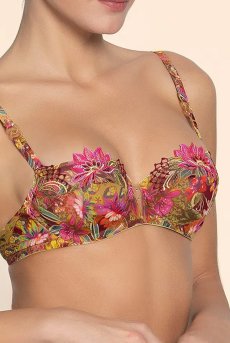 画像8: ACJ3037-FE｜Linge J37｜3/4パットなしブラ プリント｜Lise Charmel リズシャルメル【サイズ交換NG】【クーポン対象外】輸入下着・高級ランジェリー  (8)