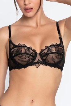 画像6: ACJ3055-NO｜Linge J55｜3/4パットなしブラ ブラック｜Lise Charmel リズシャルメル【サイズ交換NG】【クーポン対象外】輸入下着・高級ランジェリー  (6)