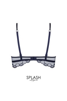 画像2: ACJ3073-BN｜Linge J73｜3/4パットなしブラ ダークブルー｜Lise Charmel リズシャルメル【サイズ交換NG】【クーポン対象外】輸入下着・高級ランジェリー  (2)