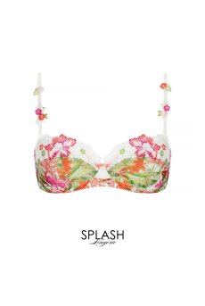画像1: ACJ3086-EV｜Linge J86｜3/4パットなしブラ プリント｜Lise Charmel リズシャルメル【サイズ交換NG】【クーポン対象外】輸入下着・高級ランジェリー  (1)