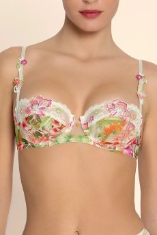 画像6: ACJ3086-EV｜Linge J86｜3/4パットなしブラ プリント｜Lise Charmel リズシャルメル【サイズ交換NG】【クーポン対象外】輸入下着・高級ランジェリー  (6)