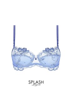 画像1: ACJ3094-NL｜Linge J94｜3/4パットなしブラ ブルー｜Lise Charmel リズシャルメル【サイズ交換NG】【クーポン対象外】輸入下着・高級ランジェリー  (1)