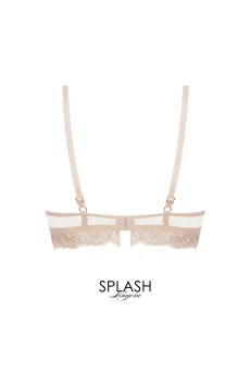 画像2: ACJ7428-NU｜Linge J28｜ハーフカップブラ シャンパンベージュ｜Lise Charmel リズシャルメル【サイズ交換NG】【クーポン対象外】輸入下着・高級ランジェリー  (2)