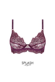 画像1: ACJ7428-OA｜Linge J28｜ハーフカップブラ プラム｜Lise Charmel リズシャルメル【サイズ交換NG】【クーポン対象外】輸入下着・高級ランジェリー  (1)