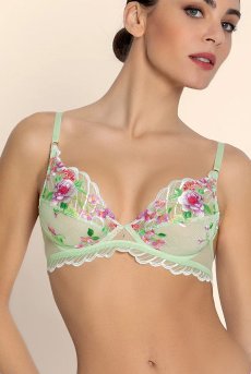 画像6: ACJ7439-NL｜Linge J39｜ハーフカップブラ グリーン｜Lise Charmel リズシャルメル【サイズ交換NG】【クーポン対象外】輸入下着・高級ランジェリー  (6)
