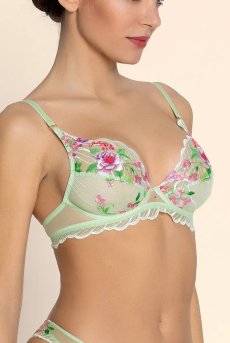 画像7: ACJ7439-NL｜Linge J39｜ハーフカップブラ グリーン｜Lise Charmel リズシャルメル【サイズ交換NG】【クーポン対象外】輸入下着・高級ランジェリー  (7)