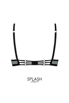 画像2: ACJ7449-OR｜Linge J49｜ハーフカップブラ レッド/ブラック｜Lise Charmel リズシャルメル【サイズ交換NG】【クーポン対象外】輸入下着・高級ランジェリー  (2)