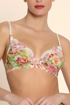 画像6: ACJ7486-EV｜Linge J86｜ハーフカップブラ プリント｜Lise Charmel リズシャルメル【サイズ交換NG】【クーポン対象外】輸入下着・高級ランジェリー  (6)