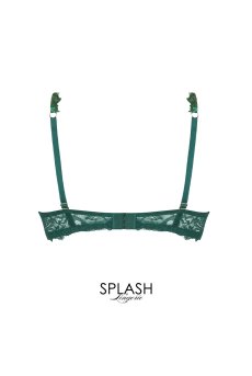 画像2: ACJ7491-NR｜Linge J91｜ハーフカップブラ シルク混 グリーン｜Lise Charmel リズシャルメル【サイズ交換NG】【クーポン対象外】輸入下着・高級ランジェリー  (2)