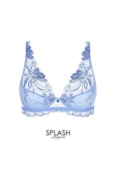 画像1: ACJ7494-NL｜Linge J94｜ハーフカップブラ ブルー｜Lise Charmel リズシャルメル【サイズ交換NG】【クーポン対象外】輸入下着・高級ランジェリー  (1)