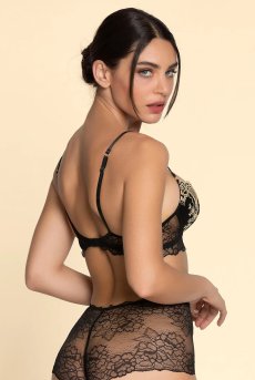 画像7: ACJ8513-NE｜Linge J13｜モールドカップ ブラック × ゴールド｜Lise Charmel リズシャルメル【サイズ交換NG】【クーポン対象外】輸入下着・高級ランジェリー  (7)