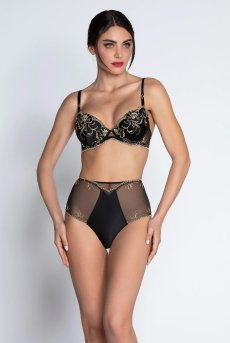 画像9: ACJ8530-ON｜Ligne J30｜モールドカップブラ・シルク混・ブラック｜Lise charmel リズシャルメル【サイズ交換NG・クーポン割引対象外】  輸入下着・高級ランジェリー  (9)