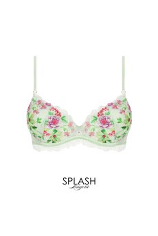 画像1: ACJ8539-NL｜Linge J39｜モールドカップ グリーン｜Lise Charmel リズシャルメル【サイズ交換NG】【クーポン対象外】輸入下着・高級ランジェリー  (1)