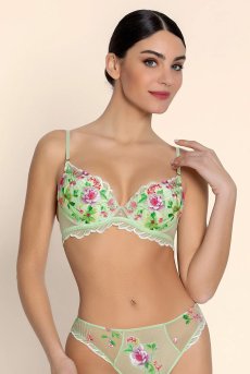 画像3: ACJ8539-NL｜Linge J39｜モールドカップ グリーン｜Lise Charmel リズシャルメル【サイズ交換NG】【クーポン対象外】輸入下着・高級ランジェリー  (3)