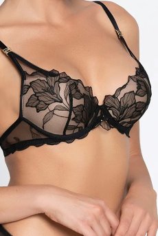 画像8: ACJ8555-NO｜Linge J55｜モールドカップ ブラック｜Lise Charmel リズシャルメル【サイズ交換NG】【クーポン対象外】輸入下着・高級ランジェリー  (8)