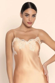 画像3: ALC1080-PE｜Linge C80｜スリップ シルク混 ピーチ｜Lise Charmel リズシャルメル【サイズ交換NG】【クーポン対象外】輸入下着・高級ランジェリー  (3)