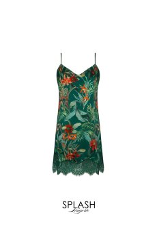 画像1: ALJ1091-NR｜Linge J91｜スリップ シルク混 グリーン｜Lise Charmel リズシャルメル【サイズ交換NG】【クーポン対象外】輸入下着・高級ランジェリー  (1)