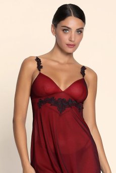 画像3: ALJ1249-OR｜Linge J49｜スリップ レッド/ブラック｜Lise Charmel リズシャルメル【サイズ交換NG】【クーポン対象外】輸入下着・高級ランジェリー  (3)