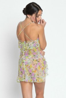 画像8: ALJ1753-SL｜Linge J53｜ベビードール プリント｜Lise Charmel リズシャルメル【サイズ交換NG】【クーポン対象外】輸入下着・高級ランジェリー  (8)