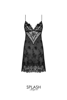 画像1: ALJ1755-NO｜Linge J55｜ベビードール ブラック｜Lise Charmel リズシャルメル【サイズ交換NG】【クーポン対象外】輸入下着・高級ランジェリー  (1)