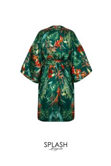 画像2: ALJ2091-NR｜Linge J91｜ガウン シルク混 グリーン｜Lise Charmel リズシャルメル【サイズ交換NG】【クーポン対象外】輸入下着・高級ランジェリー  (2)