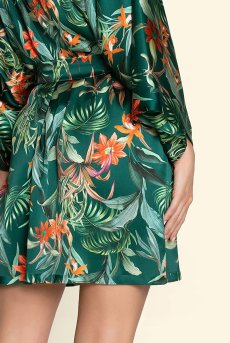 画像6: ALJ2091-NR｜Linge J91｜ガウン シルク混 グリーン｜Lise Charmel リズシャルメル【サイズ交換NG】【クーポン対象外】輸入下着・高級ランジェリー  (6)