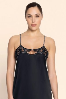 画像3: ALM1205-NA｜Linge M05｜スリップ シルク混 ブラック｜Lise Charmel リズシャルメル【サイズ交換NG】【クーポン対象外】輸入下着・高級ランジェリー  (3)