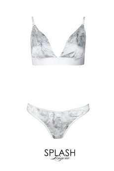 画像1: 【サンプル特別価格】Marble｜ブラレット＆ショーツセット・ノンパテッドブラ・替えストラップ付｜ギフトBOX入り｜西洋絵画・未発表モデル・サンプル・見本品｜LA MUSA ラミューザ【即日発送・サイズ交換NG】輸入下着・ 高級ランジェリー   (1)