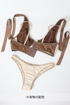 画像5: 【サンプル特別価格】Whiskey pearl|ワイヤー入りブラジャー&ショーツ・ガーターベルトセット・ホルターネック|ギフトBOX入り|未発表モデル・サンプル・見本品|LA MUSA ラミューザ【即日発送・サイズ交換NG】輸入下着・ 高級ランジェリー   (5)