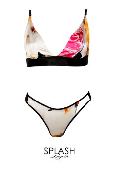 画像1: 【サンプル特別価格】Silk expression|ブラレット&ショーツセット・ノンパテッドブラ|ギフトBOX入り|未発表モデル・サンプル・見本品|LA MUSA ラミューザ【即日発送・サイズ交換NG】輸入下着・ 高級ランジェリー   (1)