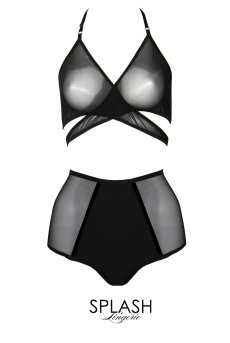 画像1: 【サンプル特別価格】Melody|ブラレット&ハイウエストショーツセット・ノンパテッドブラ・ホルターネック・シースルー|ギフトBOX入り|未発表モデル・サンプル・見本品|LA MUSA ラミューザ【即日発送・サイズ交換NG】輸入下着・ 高級ランジェリー   (1)