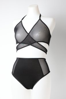 画像5: 【サンプル特別価格】Melody|ブラレット&ハイウエストショーツセット・ノンパテッドブラ・ホルターネック・シースルー|ギフトBOX入り|未発表モデル・サンプル・見本品|LA MUSA ラミューザ【即日発送・サイズ交換NG】輸入下着・ 高級ランジェリー   (5)