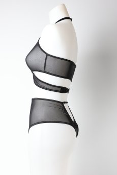 画像6: 【サンプル特別価格】Melody|ブラレット&ハイウエストショーツセット・ノンパテッドブラ・ホルターネック・シースルー|ギフトBOX入り|未発表モデル・サンプル・見本品|LA MUSA ラミューザ【即日発送・サイズ交換NG】輸入下着・ 高級ランジェリー   (6)