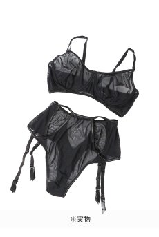 画像7: 【サンプル特別価格】Sonata|ワイヤー入りブラジャー&ガーターベルト付きハイウエストショーツセット・シースルー・レッグガーターベルト付き|ギフトBOX入り|未発表モデル・サンプル・見本品|LA MUSA ラミューザ【即日発送・サイズ交換NG】輸入下着・ 高級ランジェリー   (7)