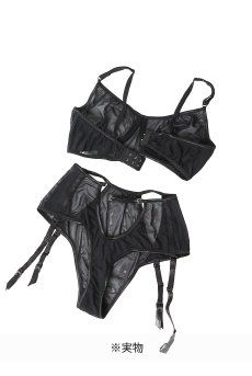 画像8: 【サンプル特別価格】Sonata|ワイヤー入りブラジャー&ガーターベルト付きハイウエストショーツセット・シースルー・レッグガーターベルト付き|ギフトBOX入り|未発表モデル・サンプル・見本品|LA MUSA ラミューザ【即日発送・サイズ交換NG】輸入下着・ 高級ランジェリー   (8)
