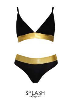 画像1: 【サンプル特別価格】Gold Line light|ブラレット&ショーツセット・ノンパテッドブラ・コットン|ギフトBOX入り|未発表モデル・サンプル・見本品|LA MUSA ラミューザ【即日発送・サイズ交換NG】輸入下着・ 高級ランジェリー   (1)