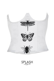 画像8: 【80%OFF】アウトレットSALE｜S｜Graphic butterfly Corset｜コルセット・ワイヤー入り｜ギフトBOX入り｜バタフライプリント・未発表モデル・サンプル・見本品｜LA MUSA ラミューザ【即日発送・サイズ交換NG・クーポン適用対象外】輸入下着・ 高級ランジェリー   (8)