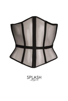 画像1: 【サンプル特別価格】Transparent Black Corset|コルセット・シースルー|ギフトBOX入り|未発表モデル・サンプル・見本品|LA MUSA ラミューザ【即日発送・サイズ交換NG】輸入下着・ 高級ランジェリー   (1)
