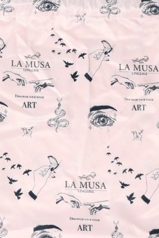 画像8: 【サンプル特別価格】Art Tattoo Travel Set｜トラベル4点セット・アイマスク・シュシュ・マスク・巾着ポーチ｜ギフトBOX入り｜LA MUSAアイコンプリント・未発表モデル・サンプル・見本品｜LA MUSA ラミューザ【即日発送・サイズ交換NG】輸入下着・ 高級ランジェリー   (8)