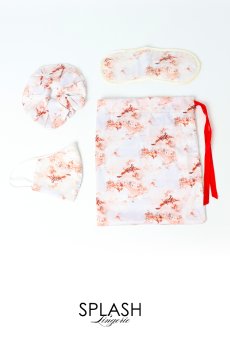 画像1: 【サンプル特別価格】Heaven Travel Set|トラベル4点セット・アイマスク・シュシュ・マスク・巾着ポーチ|ギフトBOX入り|・未発表モデル・サンプル・見本品|LA MUSA ラミューザ【即日発送・サイズ交換NG】輸入下着・ 高級ランジェリー   (1)