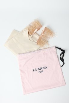 画像4: 【サンプル特別価格】Rose Muse Lingerie Pouch|ランジェリーポーチ・巾着|ギフトBOX入り|LA MUSAアイコンプリント・未発表モデル・サンプル・見本品|LA MUSA ラミューザ【即日発送・サイズ交換NG】輸入下着・ 高級ランジェリー   (4)