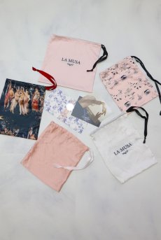 画像6: 【サンプル特別価格】Rose Muse Lingerie Pouch|ランジェリーポーチ・巾着|ギフトBOX入り|LA MUSAアイコンプリント・未発表モデル・サンプル・見本品|LA MUSA ラミューザ【即日発送・サイズ交換NG】輸入下着・ 高級ランジェリー   (6)