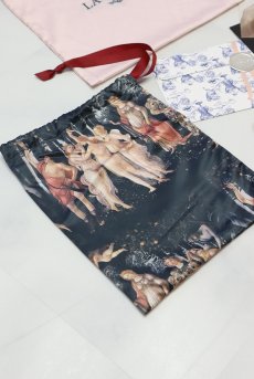 画像2: 【サンプル特別価格】Primavera Lingerie Pouch|ランジェリーポーチ・巾着|ギフトBOX入り|プリマヴェーラ柄・未発表モデル・サンプル・見本品|LA MUSA ラミューザ【即日発送・サイズ交換NG】輸入下着・ 高級ランジェリー   (2)