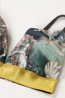 画像15: 在庫限り｜Venus-Set  | ブラレット＆ショーツセット・ノンパテッドブラ・替えストラップ付・グリーン・ビーナスプリント・シルク混 | LA MUSA ラミューザ【サイズ交換NG】ラミューザ LA MUSA 輸入下着・ 高級ランジェリー  （在庫限り） (15)