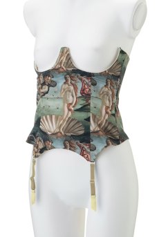 画像23: 在庫限り｜Venus-Corset  | コルセット・グリーン・ビーナスプリント・シルク混 | LA MUSA ラミューザ| ラミューザ LA MUSA 輸入下着・ 高級ランジェリー  （在庫限り） (23)