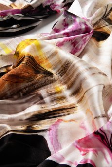 画像16: Watercolour-Flower-Dress  | ドレス・オフショルダー・ホルターネック・ウエストリボン付属・シルク混 | LA MUSA ラミューザ【サイズ交換OK】ラミューザ LA MUSA 輸入下着・ 高級ランジェリー   (16)