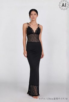 画像4: L601-LD｜ランジェリードレス（マキシ丈・マーメイドライン）｜Lace Shop｜インポートランジェリー【即日発送・サイズ交換OK・メール便対象】輸入下着・ランジェリー (4)