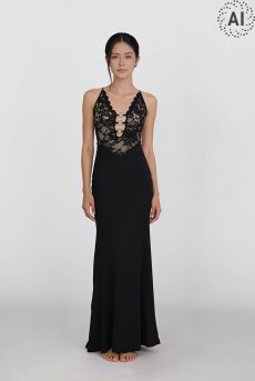 画像6: L602-LD｜ランジェリードレス（マキシ丈・マーメイドライン）｜Lace Shop｜インポートランジェリー【即日発送・サイズ交換OK・メール便対象】輸入下着・ランジェリー (6)
