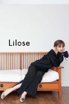 画像28: Desir Front gathers Blouse BK |トップス・ブラウス・ブラック・コットン | Lilose リローズ【サイズ交換NG】   日本製   (28)